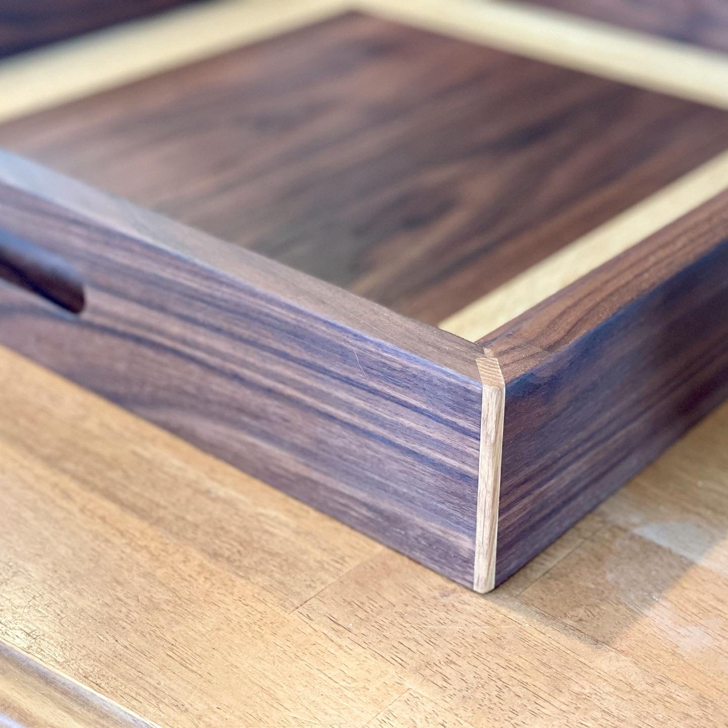 Walnut Ottoman Tray