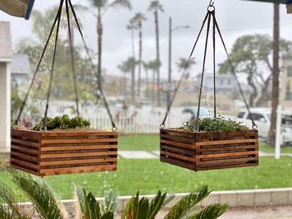 hanging planter crate and barrel Hanging Planter Boxes – Byrne Woodworks